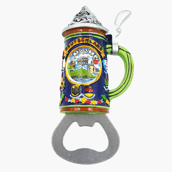 Magnet Flaschenoffner blaues Seidel