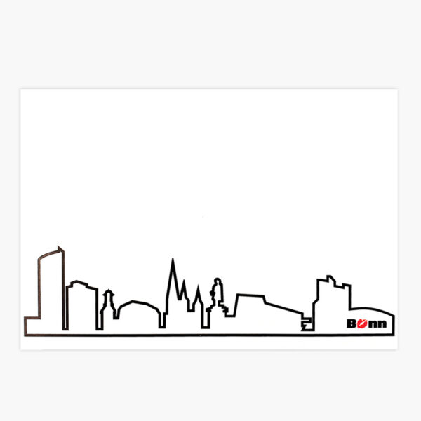 Postkarte Bonner Skyline