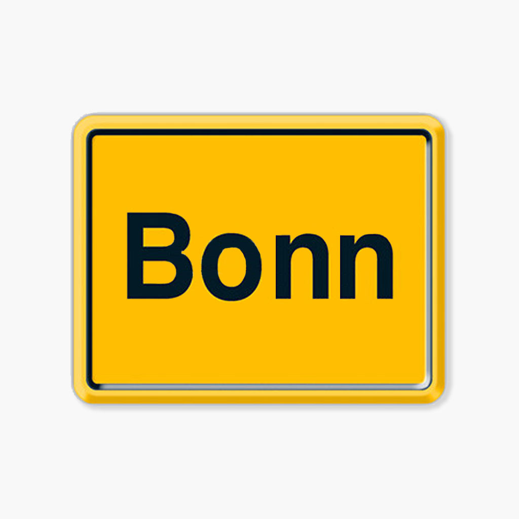 Nostalgieschild-Magnet-Bonn1 Kühlschrankmagnet Bonn Ortsschild – Bild 1