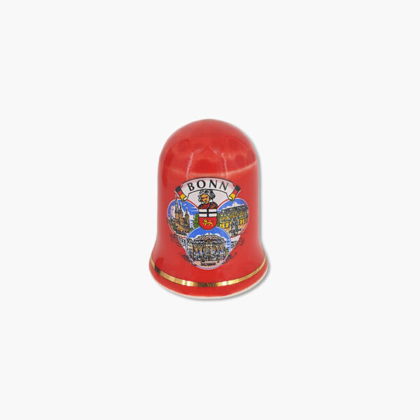 Fingerhut Bonn Rot mit Goldrand